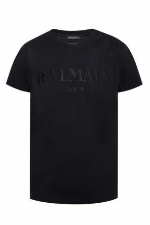 T-shirt with embroidered logo, zdjęcie 1 T-shirt with embroidered logo od Balmain